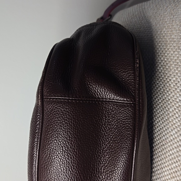 Coach Exotic Trim Harley Hobo Bag F20917 Oxblood Color - Picture 3 of 11